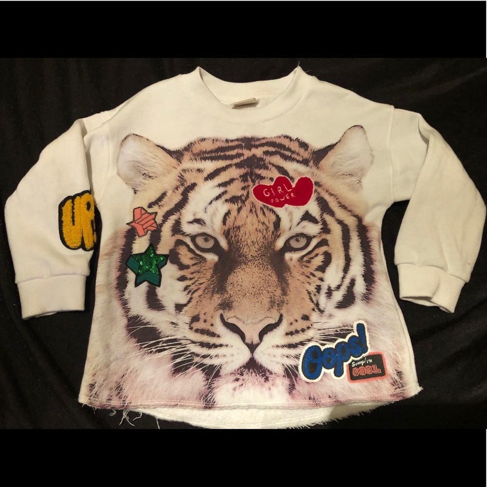 Zara Girls ‘Girl Power’ sweatshirt size 4